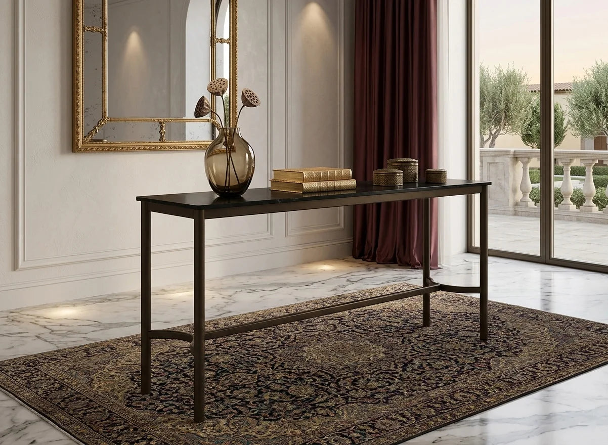 Drip HW61 Counter Table - Bronzed/Black Fenix Nano Laminate-2