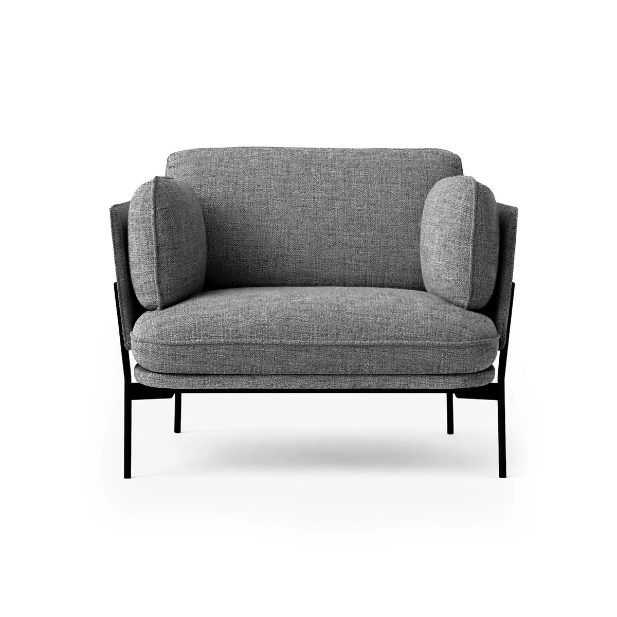 Cloud LN1 Lounge Chair - Warm Black/Fabric 1 (Remix 3 0123)-2