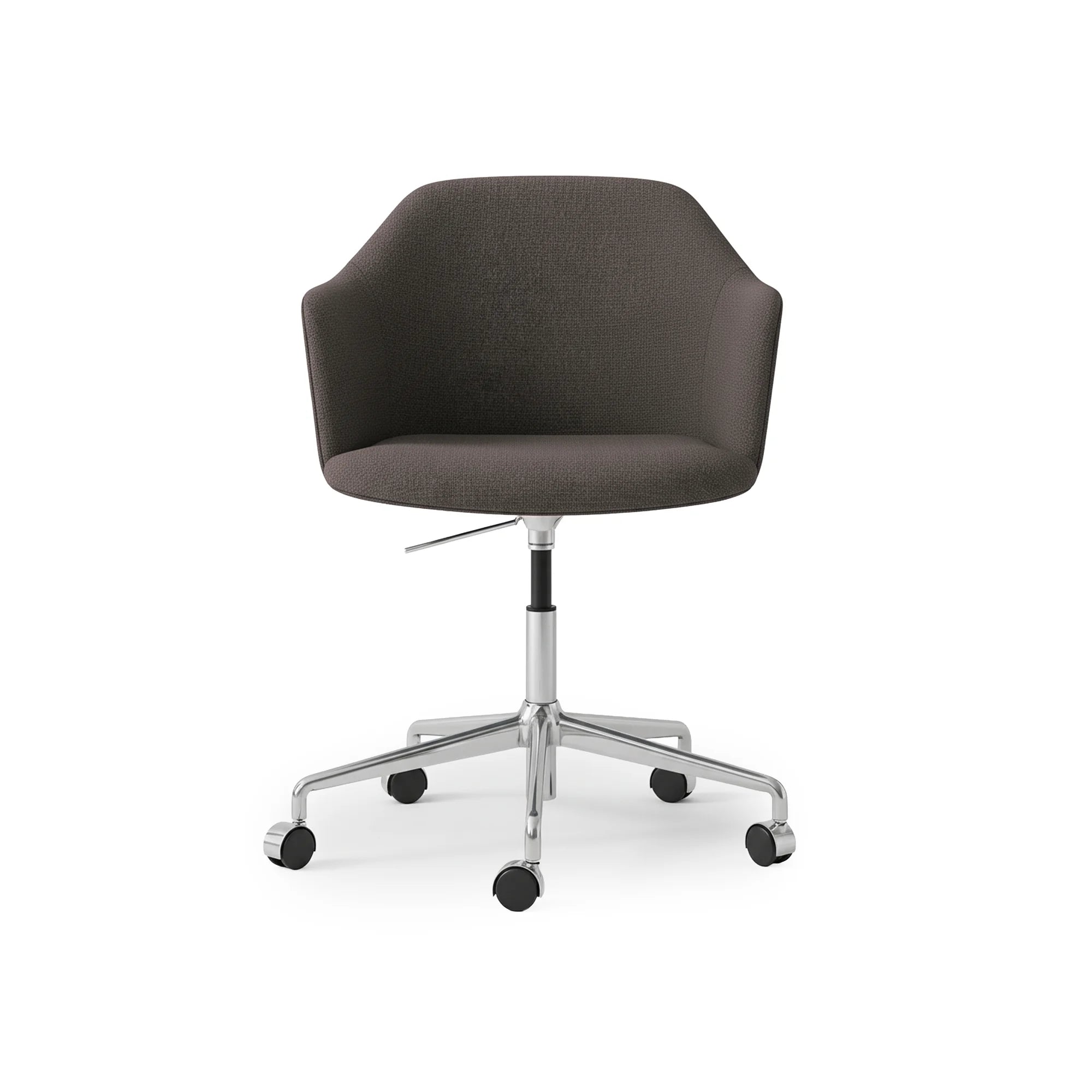 Rely HW55 Office Task Chair - Polished Aluminum/Fabric 1 (Hot Madison 093)-3