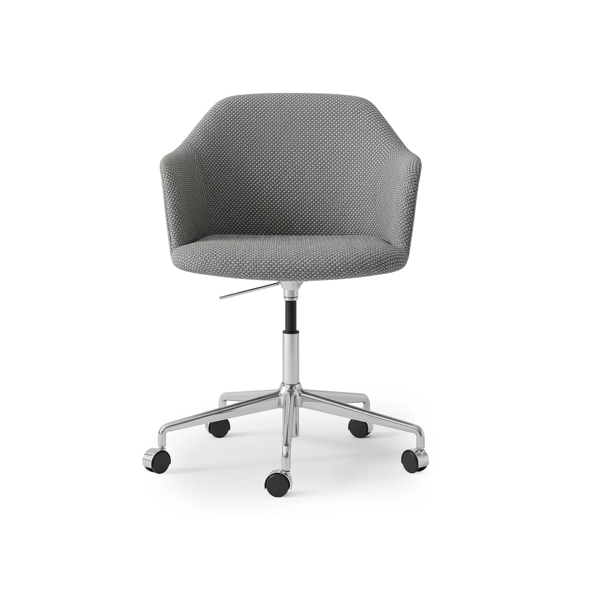 Rely HW55 Office Task Chair - Polished Aluminum/Fabric 3 (Clay 003)-3
