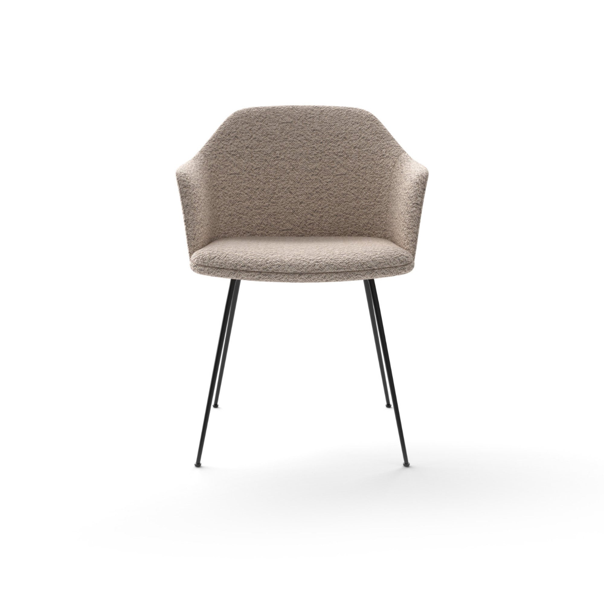 Rely HW35 Dining Chair - Black/Fabric 5 (Karakorum 003)-3