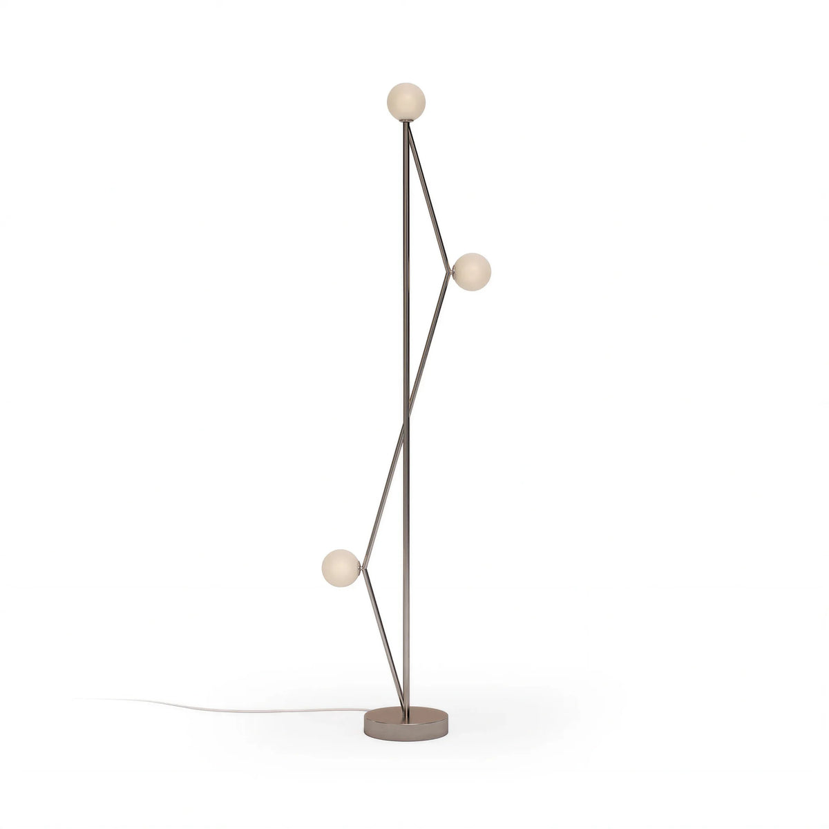 Plie 576 Floor Lamp - Nickel-1