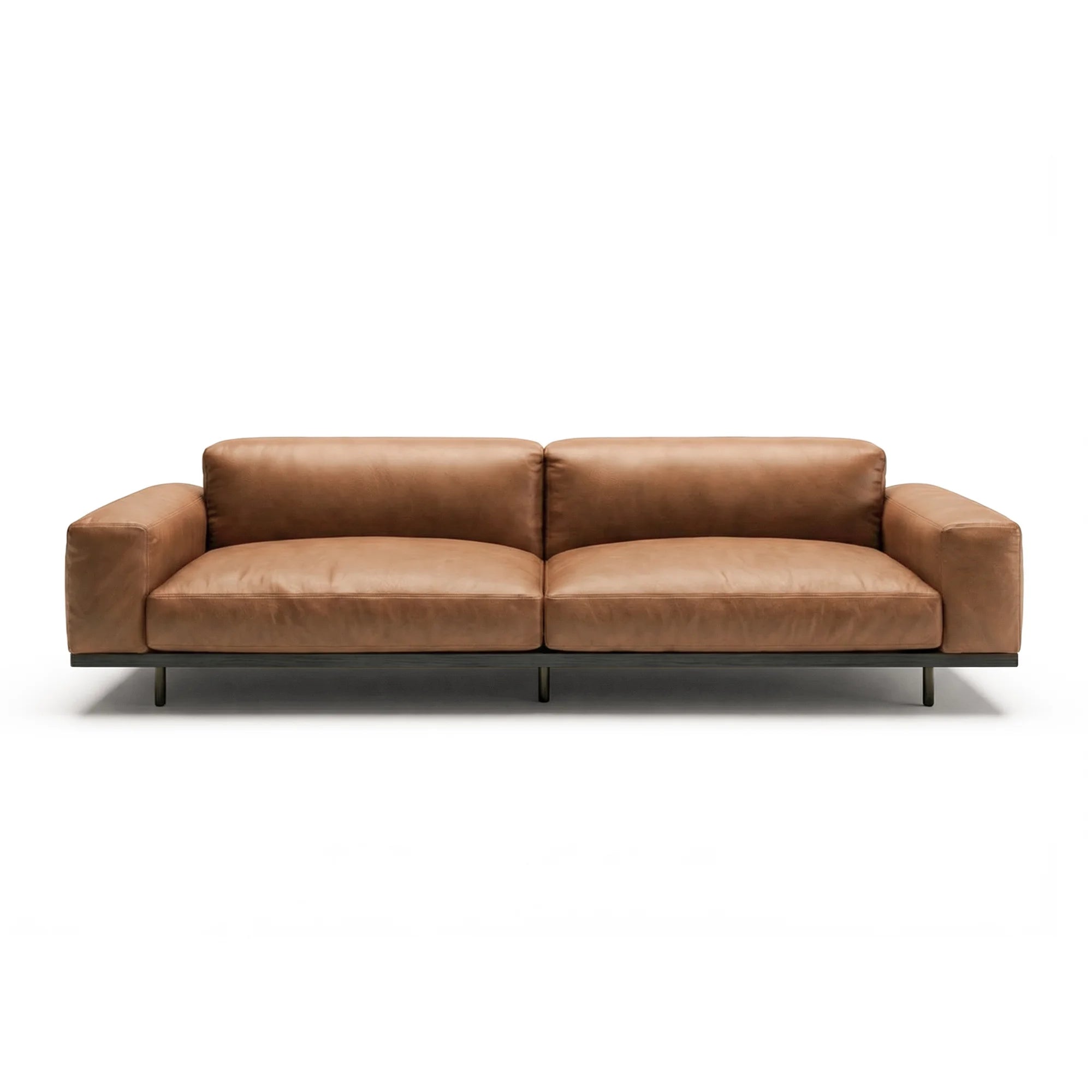 Naviglio 4904 Sofa - Wenge/Leather N (Rubino Tobacco 2)-3