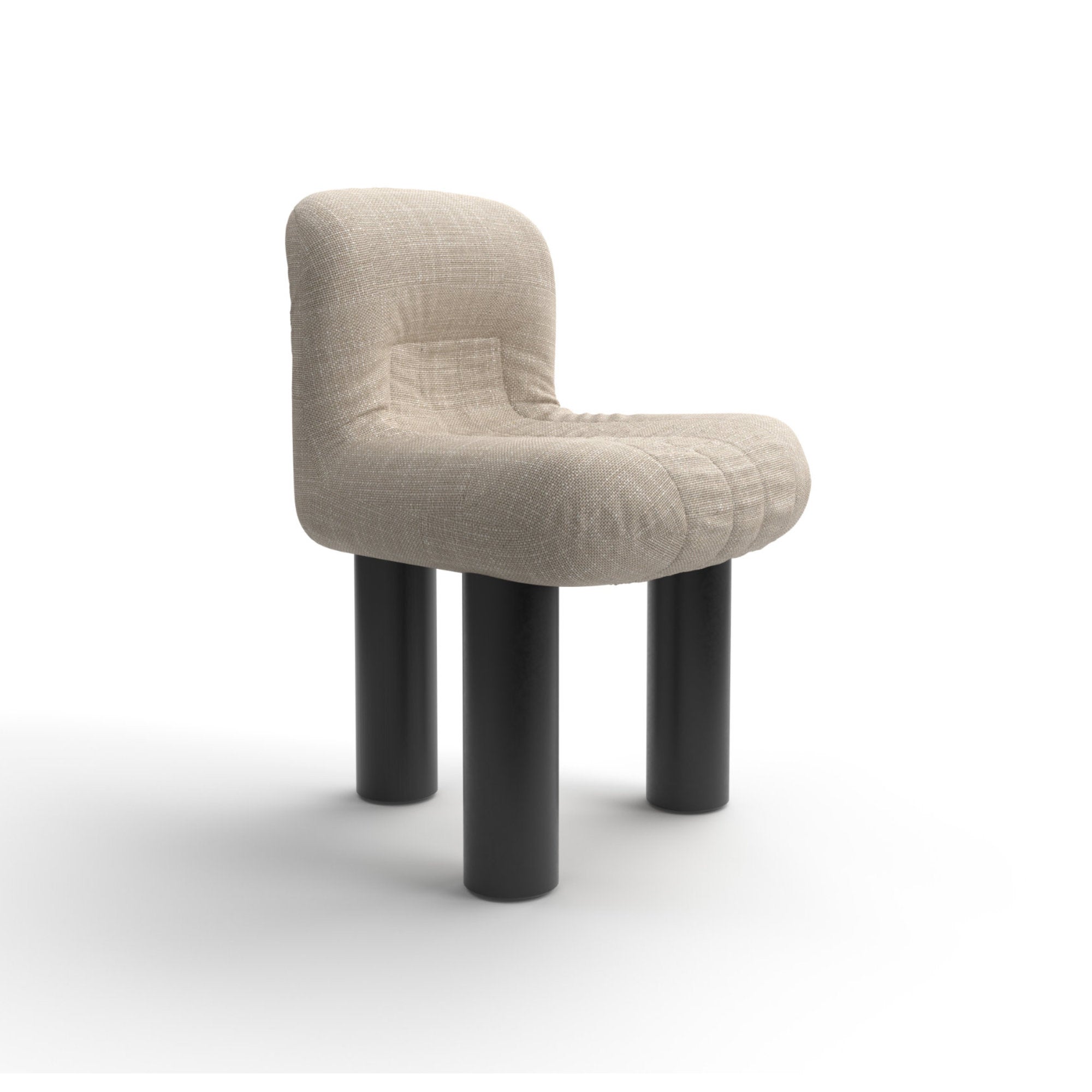 Botolo 2867 Dining Chair - Graphite/Fabric T2 (Etoile 06)-1