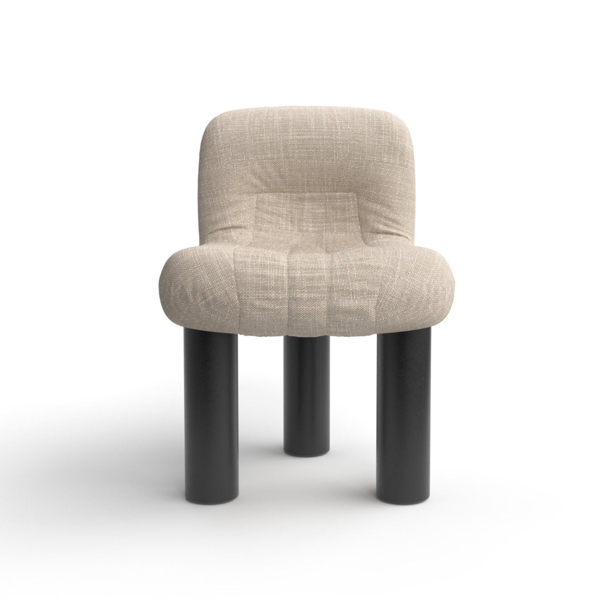 Botolo 2867 Dining Chair - Graphite/Fabric T2 (Etoile 06)-3