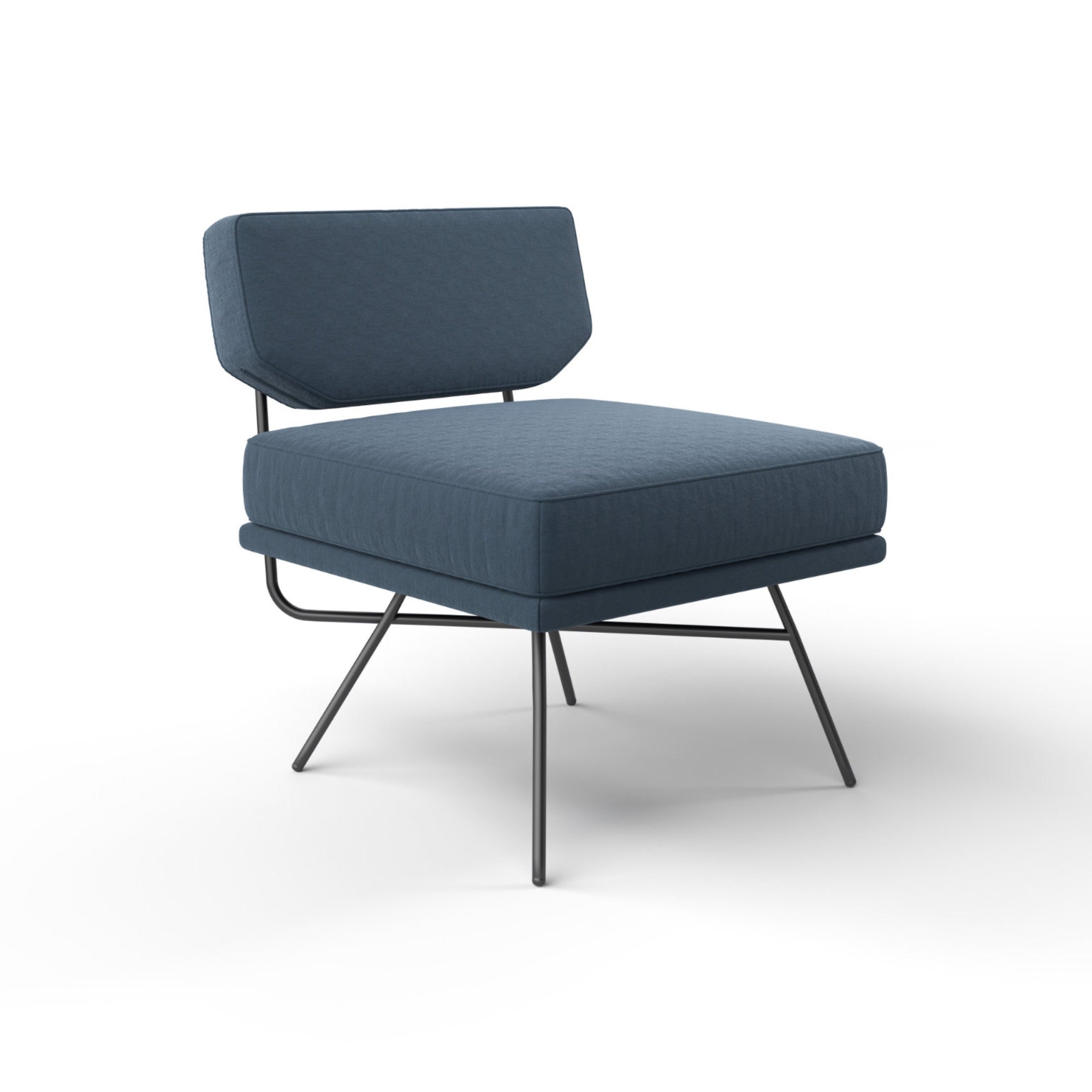 Elettra 11462 Armchair - Black/Fabric T4 (Mistral 8)-1