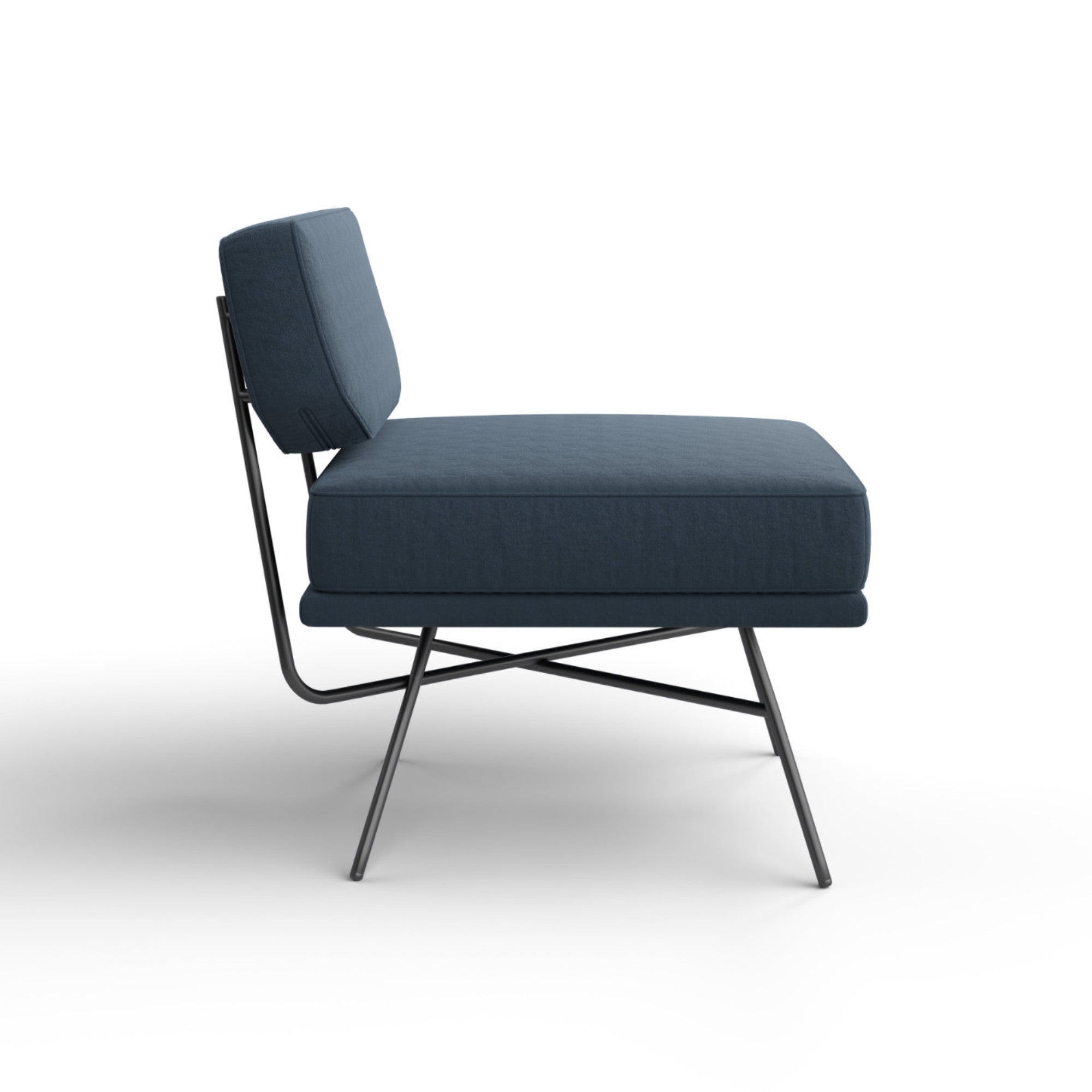Elettra 11462 Armchair - Black/Fabric T4 (Mistral 8)-5
