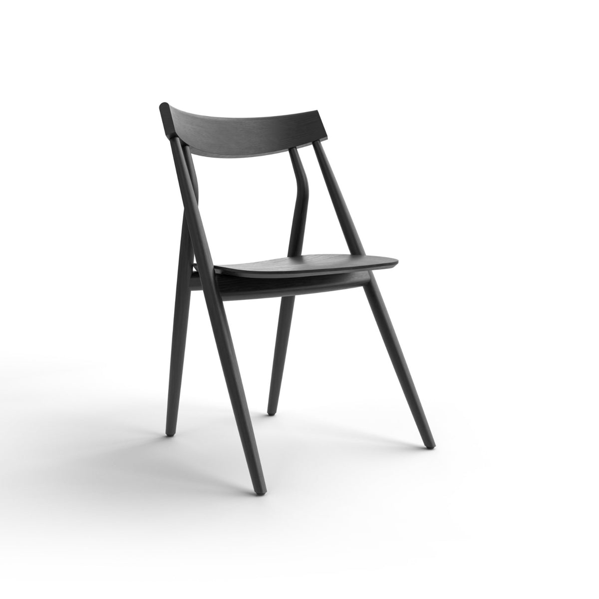 Lizzy Dining Chair – 52x80 / Wood (Black Ash)-1
