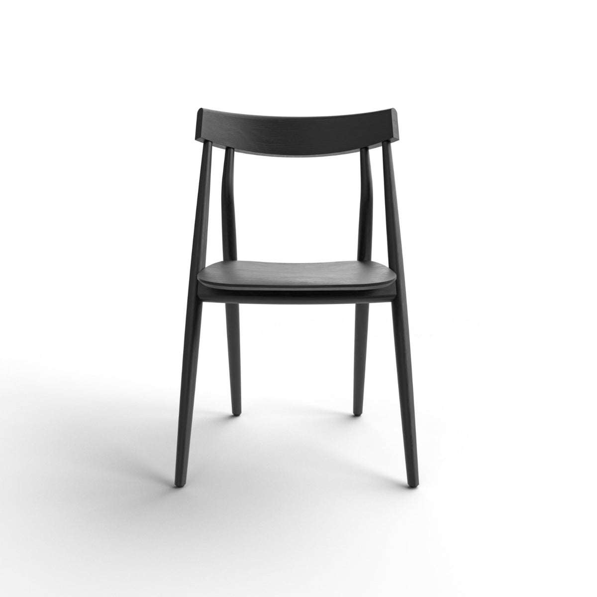 Lizzy Dining Chair – 52x80 / Wood (Black Ash)-3