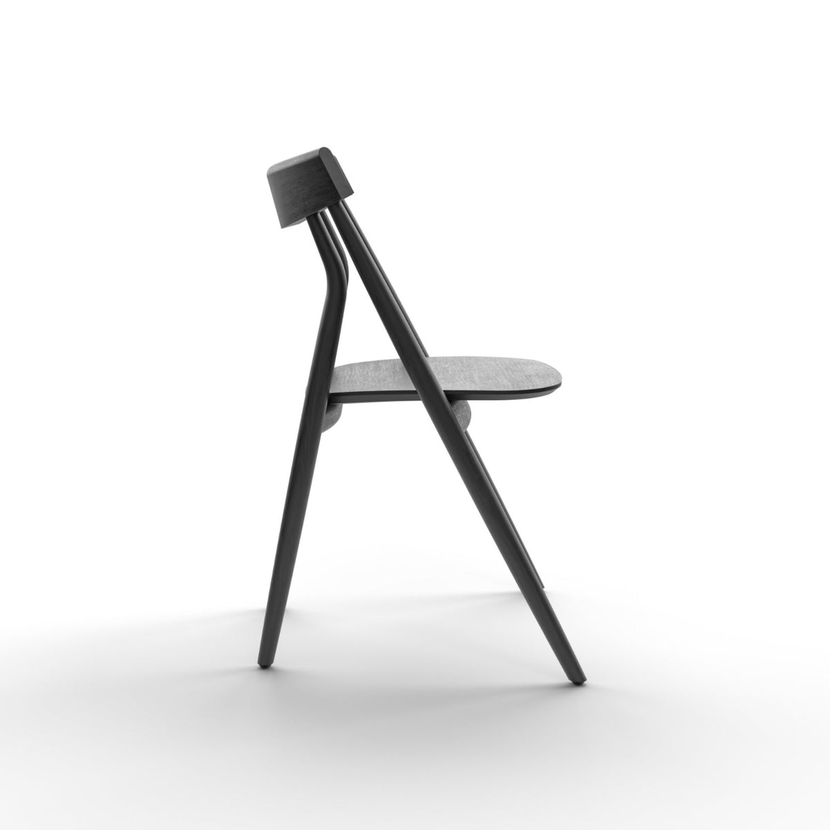 Lizzy Dining Chair – 52x80 / Wood (Black Ash)-4