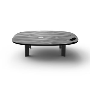 Marea 5561 Coffee Table - Black/Baked Fume Glass