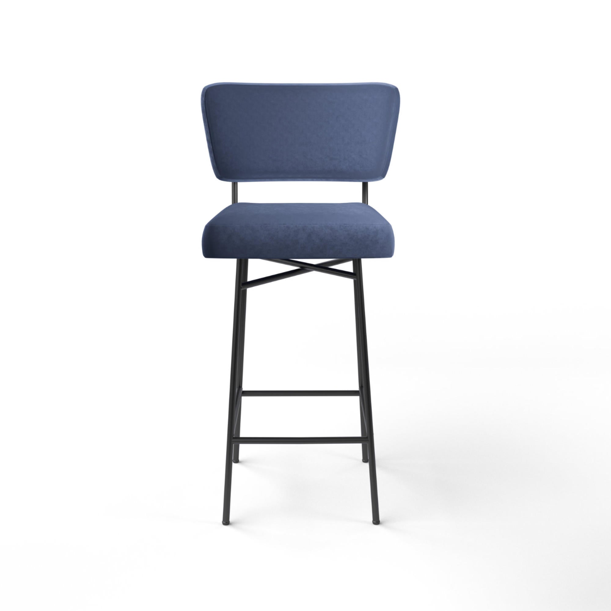 Orfeo 4682 Bar Stool - Velvet T4 (Mistral 58)-3