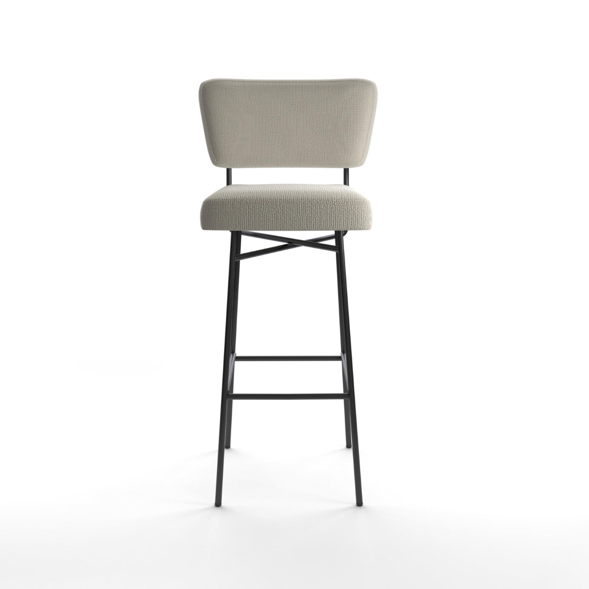 Orfeo 4682 High Barstool - Fabric T2 (Cabas 154)-3