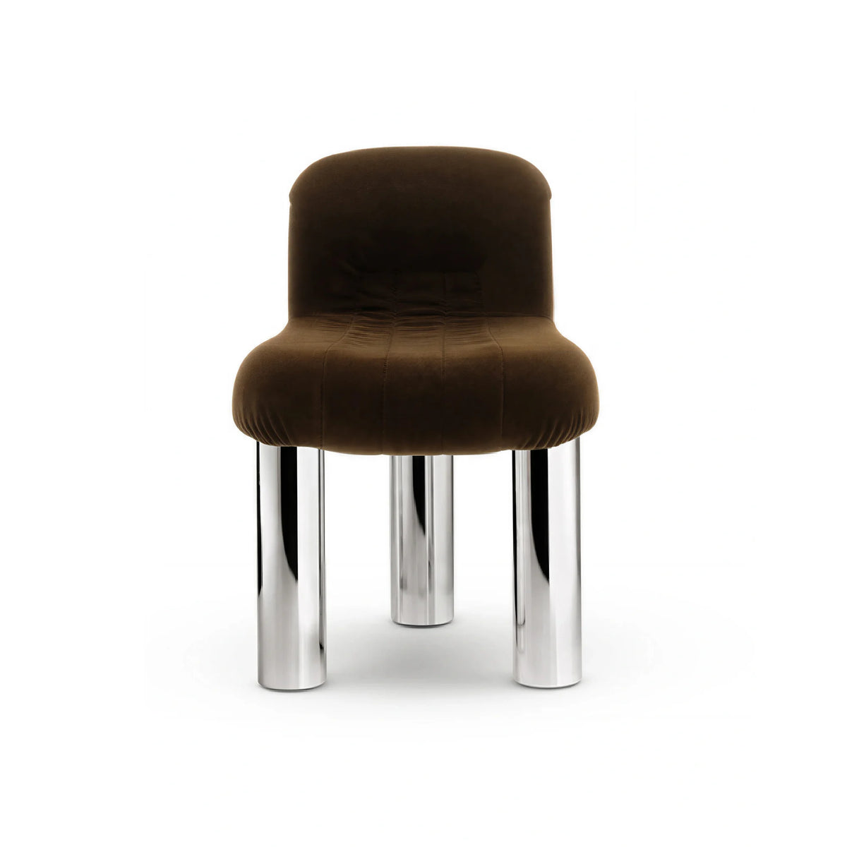 Botolo 2867 Dining Chair - Chromed/Fabric T5 (Alpaca 602)-2