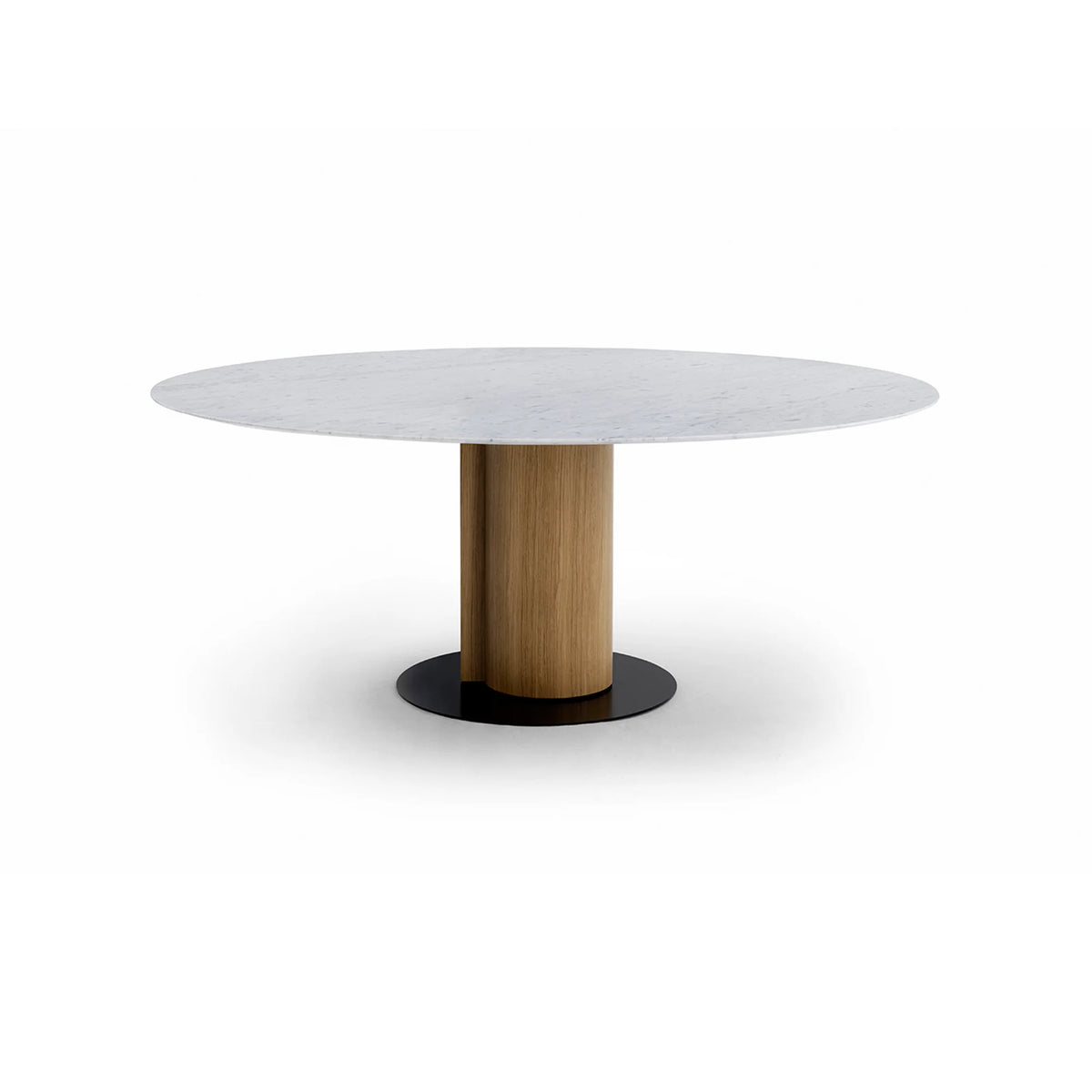Pair 5762 Dining Table - Black/Oak/Carrara-1