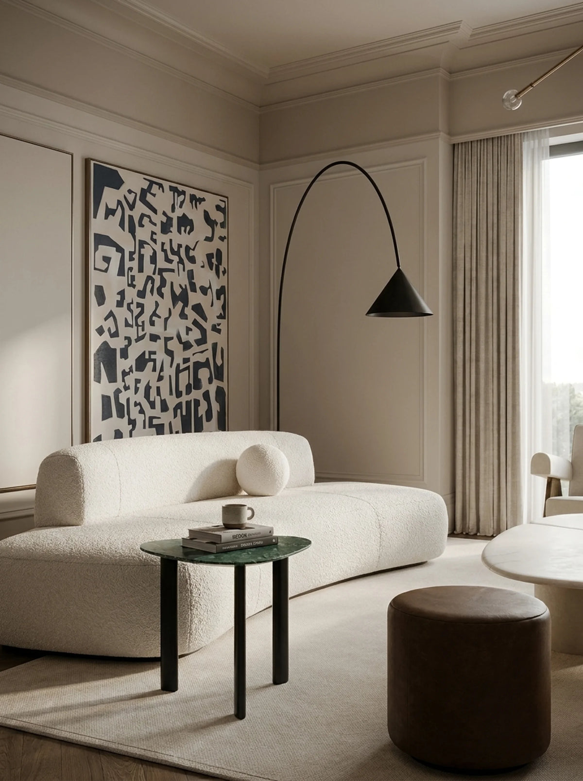 Marea 5678 Side Table - Black/Verde Lepanto