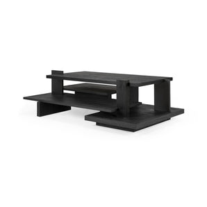 Abstract 10118 Coffee Table - Varnished Teak/Black