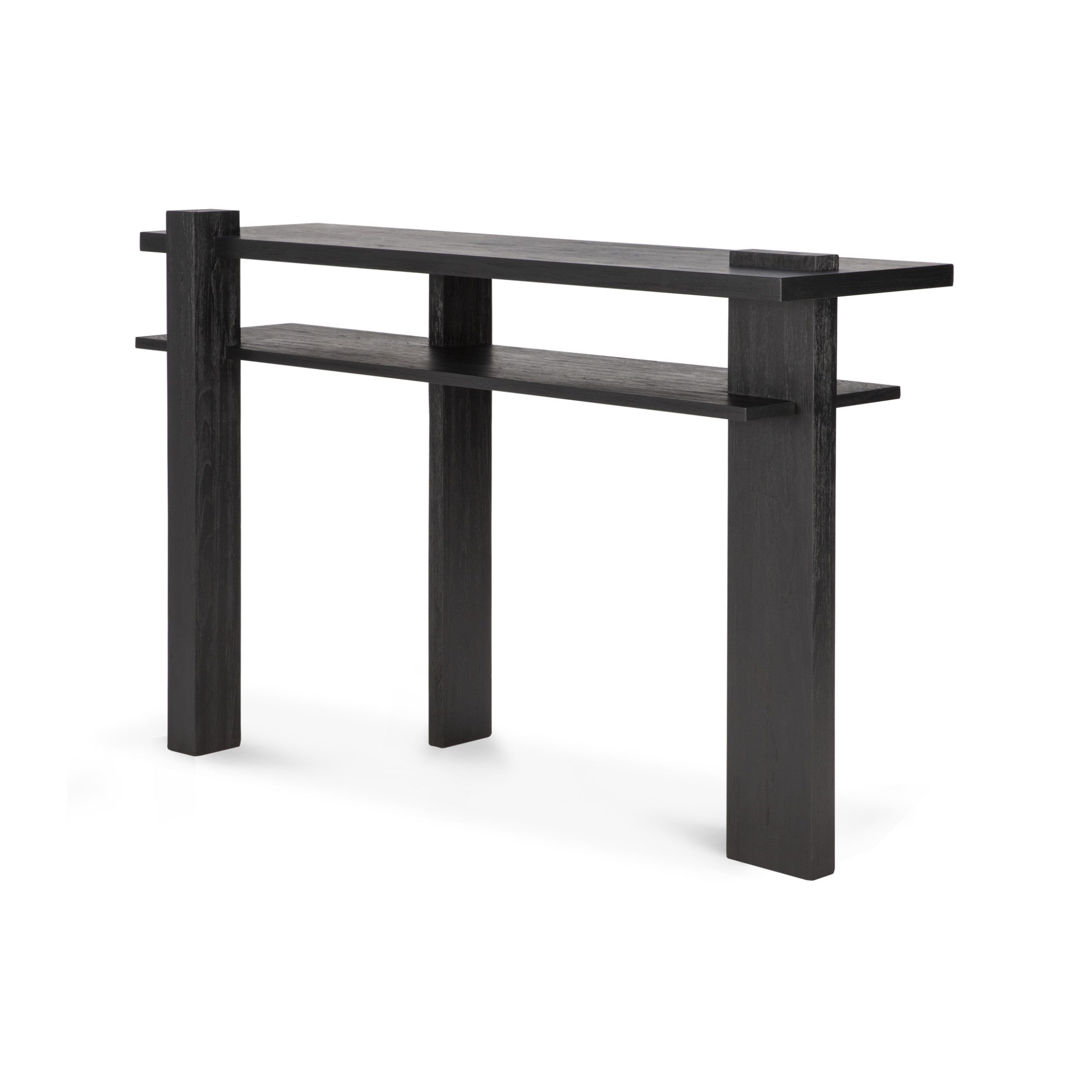 Abstract 10121 Console - Varnished Teak Black-1