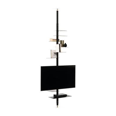 Adelaide Ends A and C TV Bookcase - Metal Black (Ral 9017)
