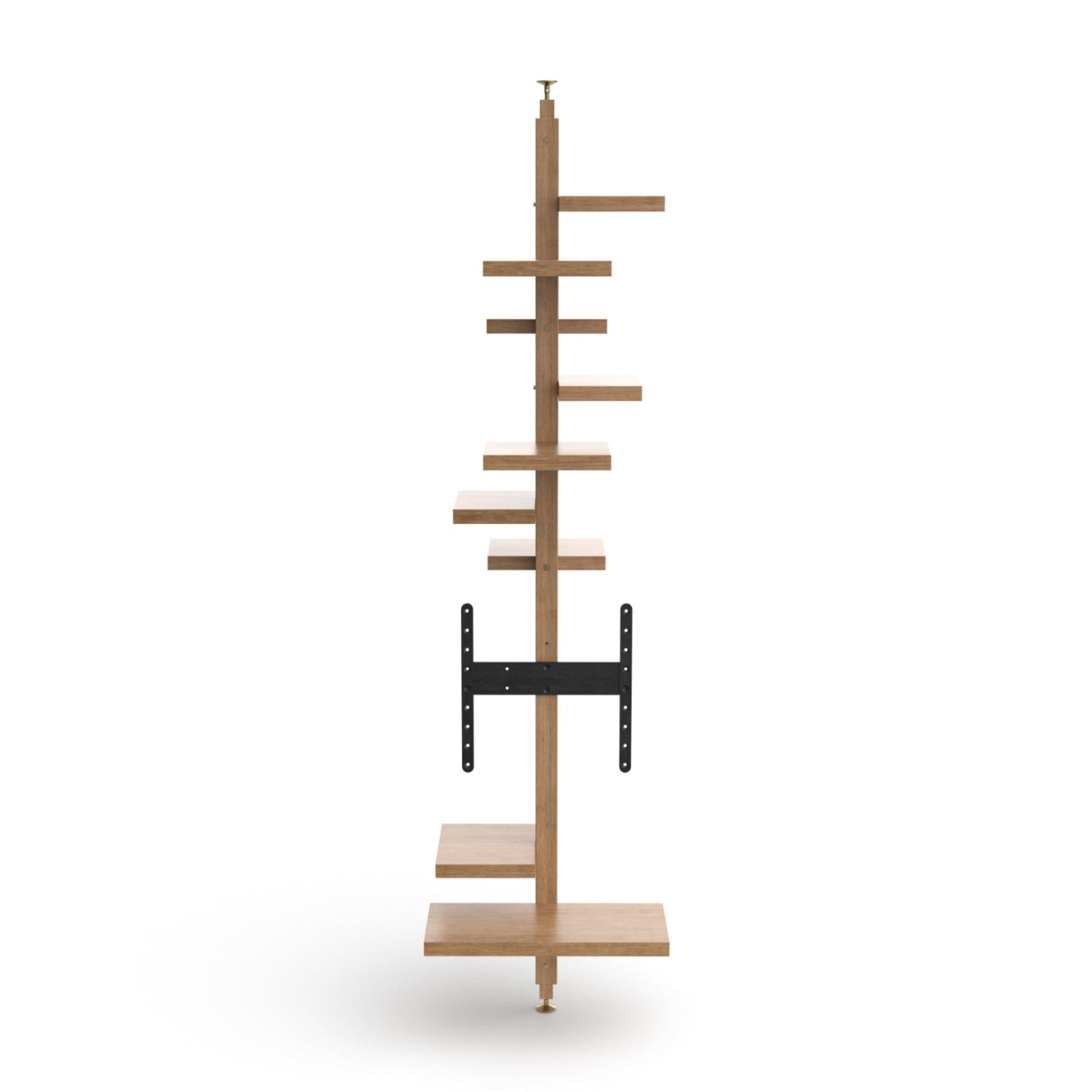 Adelaide Wood Ends C and C TV Bookcase - Wood (Iroko)-3