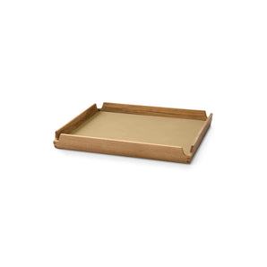 Airy Square Teak Tray - Small/Nupo Khaki/Teak