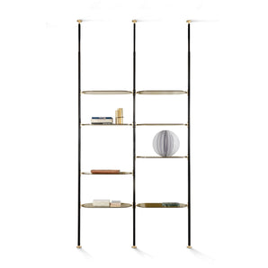 Alba 5228 Bookcase - Bronze Glass