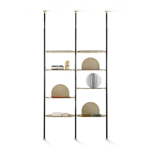 Alba 5230 Bookcase - Bronze Glass