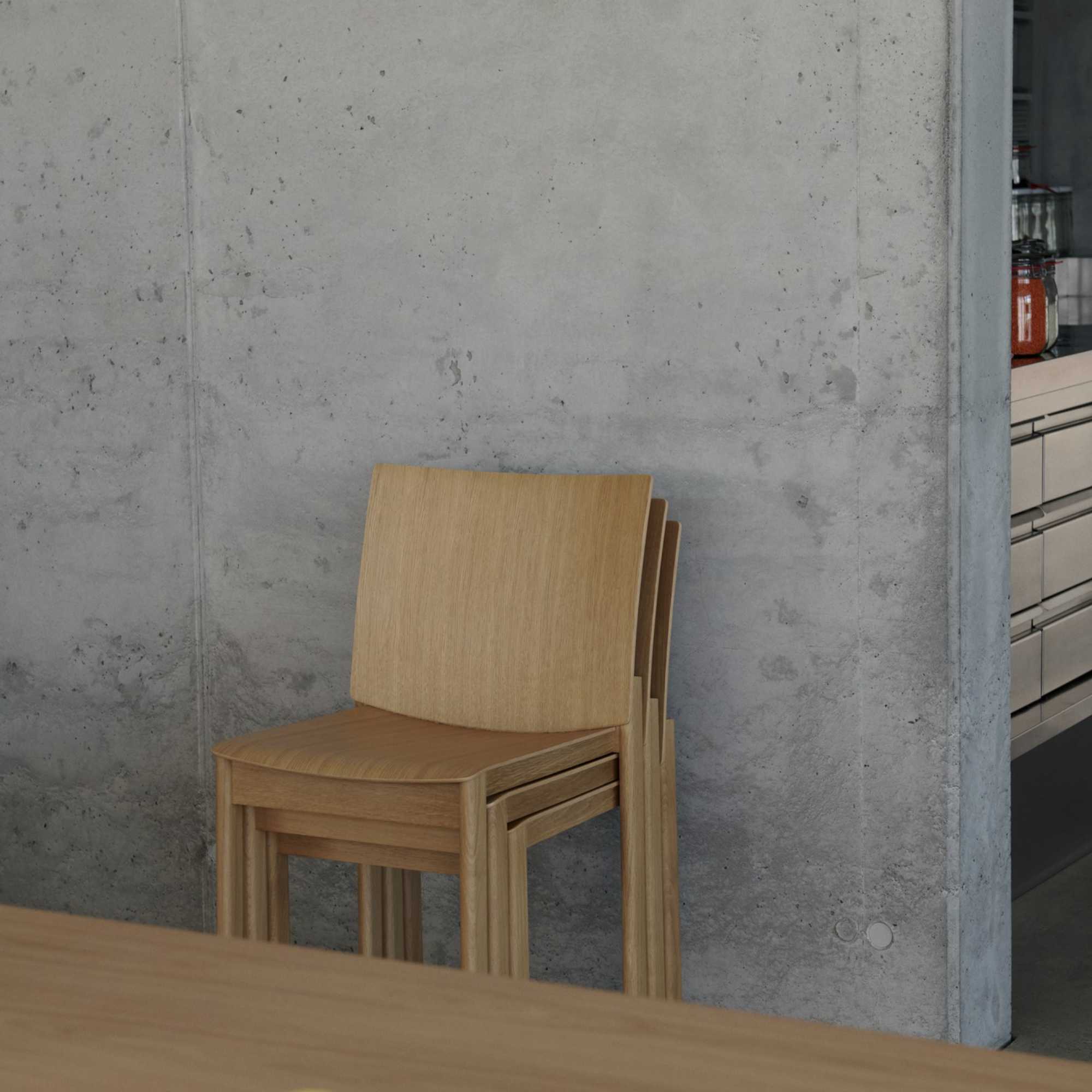 Allwood AV35 Dining Chair - Clear Lacquered Oak-3