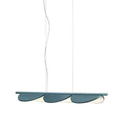 Almendra Linear S3 Pendant Lamp - Bay Blue Metallized