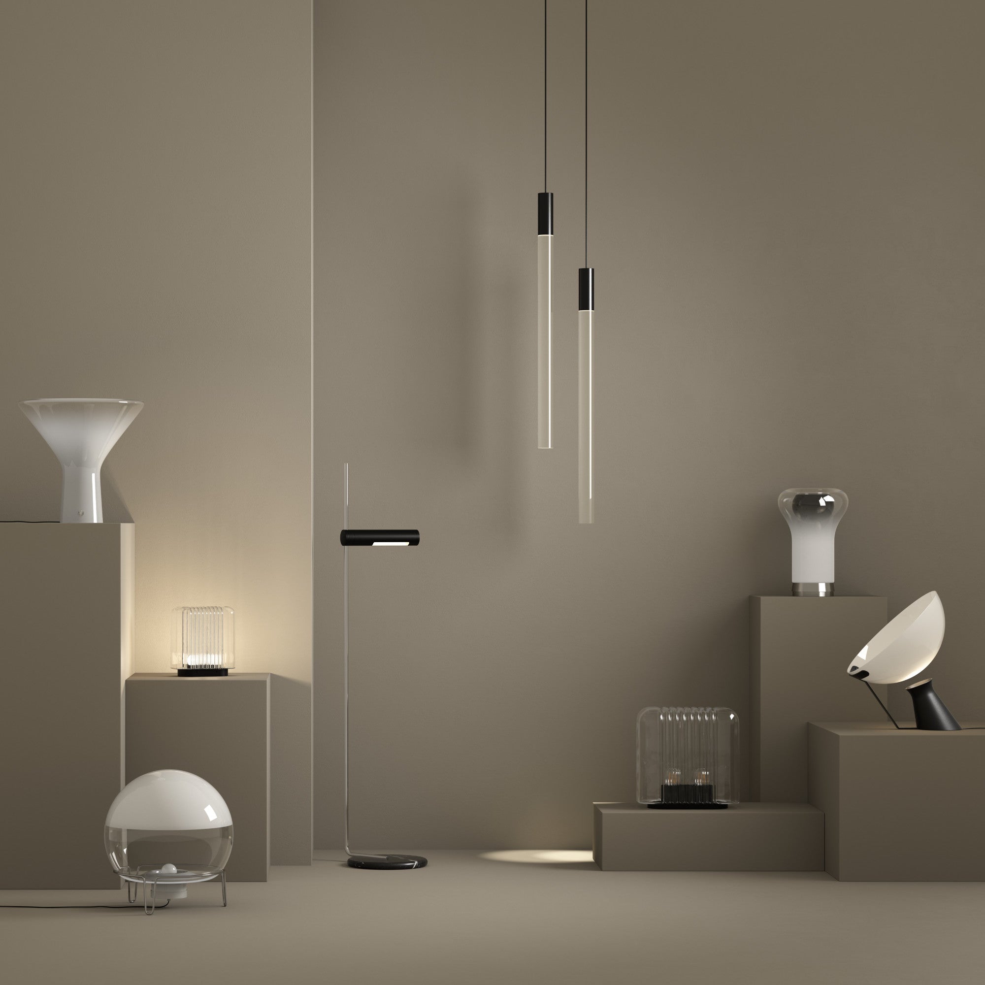 Alola 203704 Floor Lamp - Black/Chrome