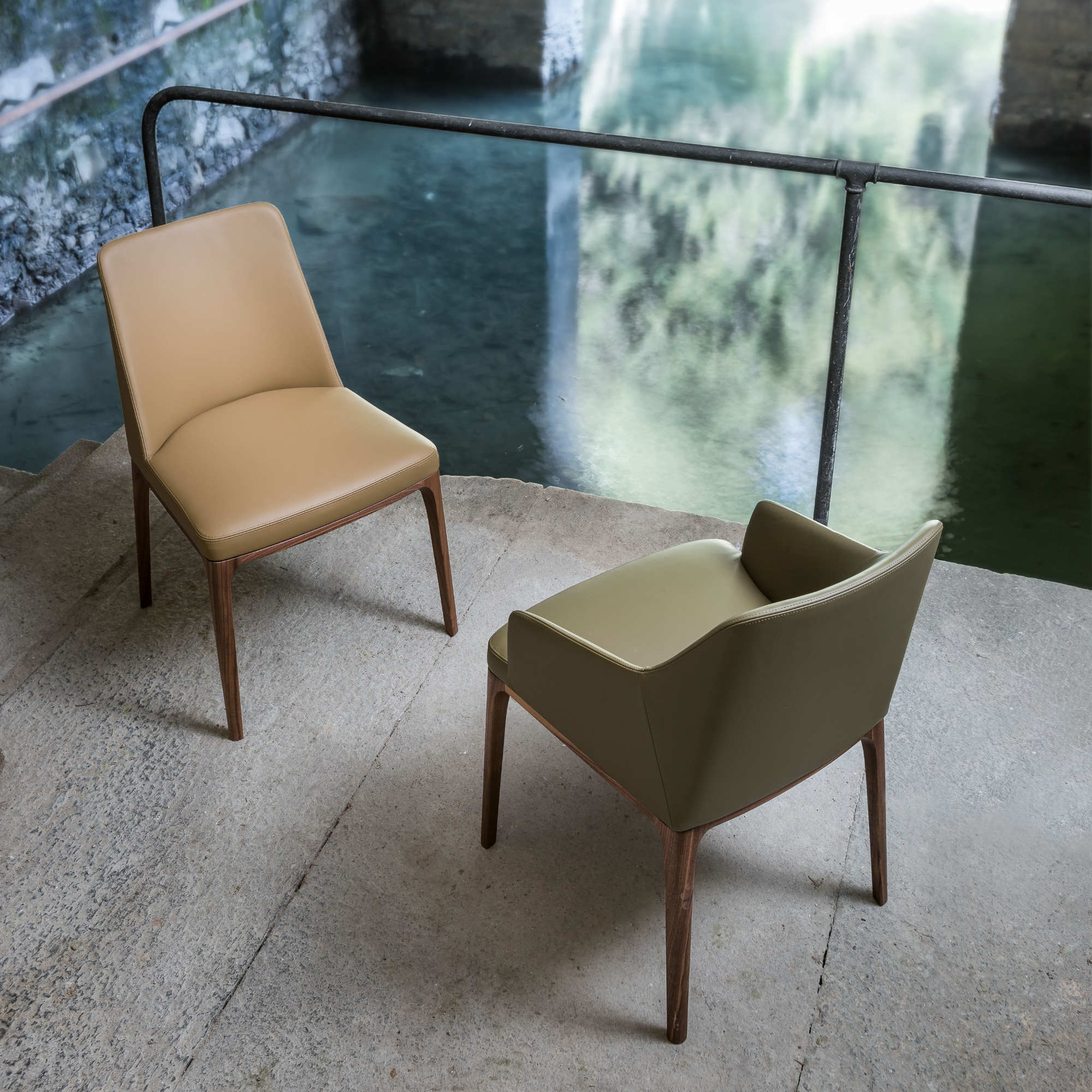 Amanda Comfort SAMC1 Dining Chair - Grey Stained Ash/Fabric (B 3330)-7