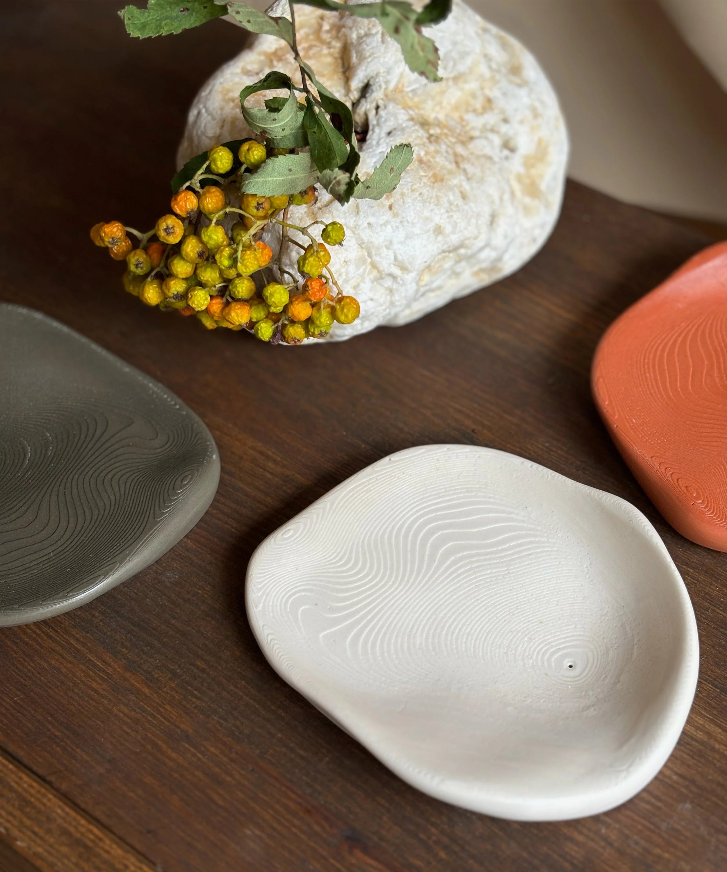 Veil Incense Holder - Burnt Ochre-2