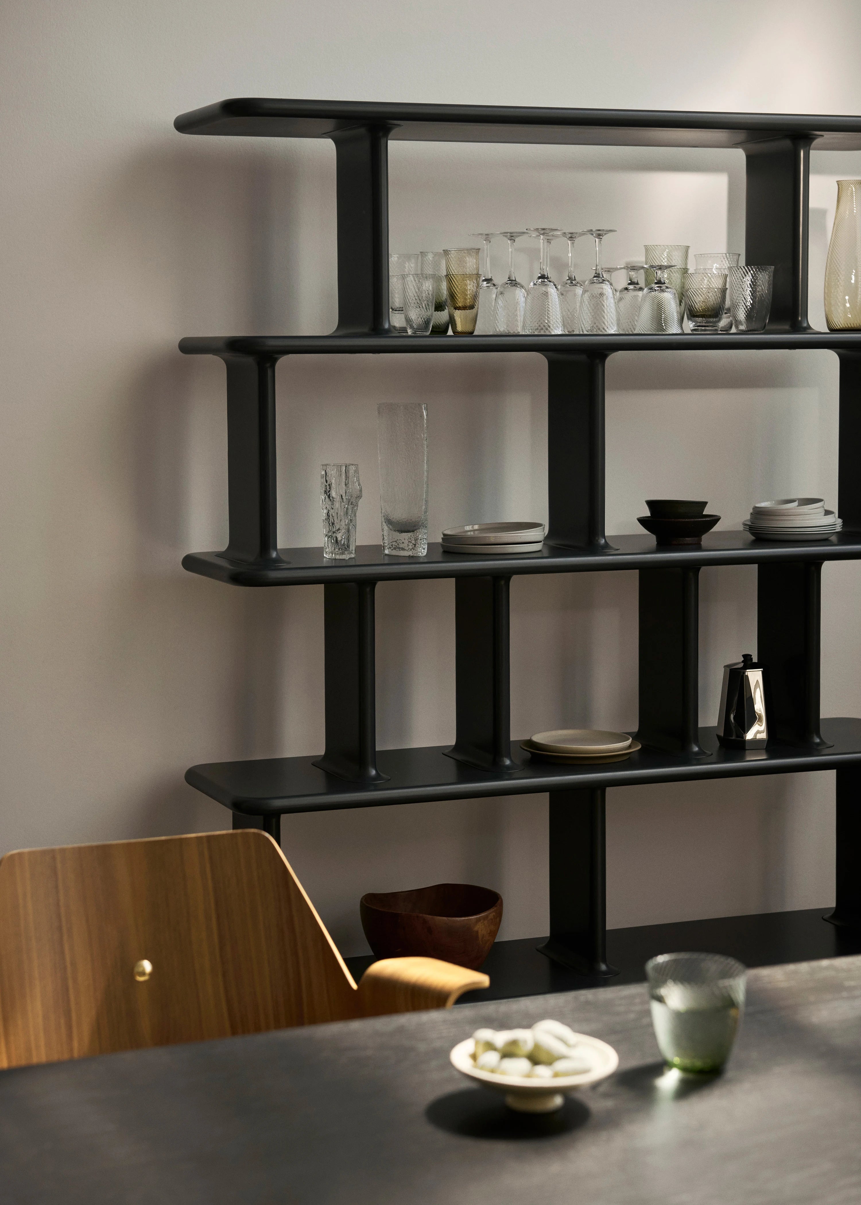 Archivo JH45 Bookcase - Dark Stained Oak-2