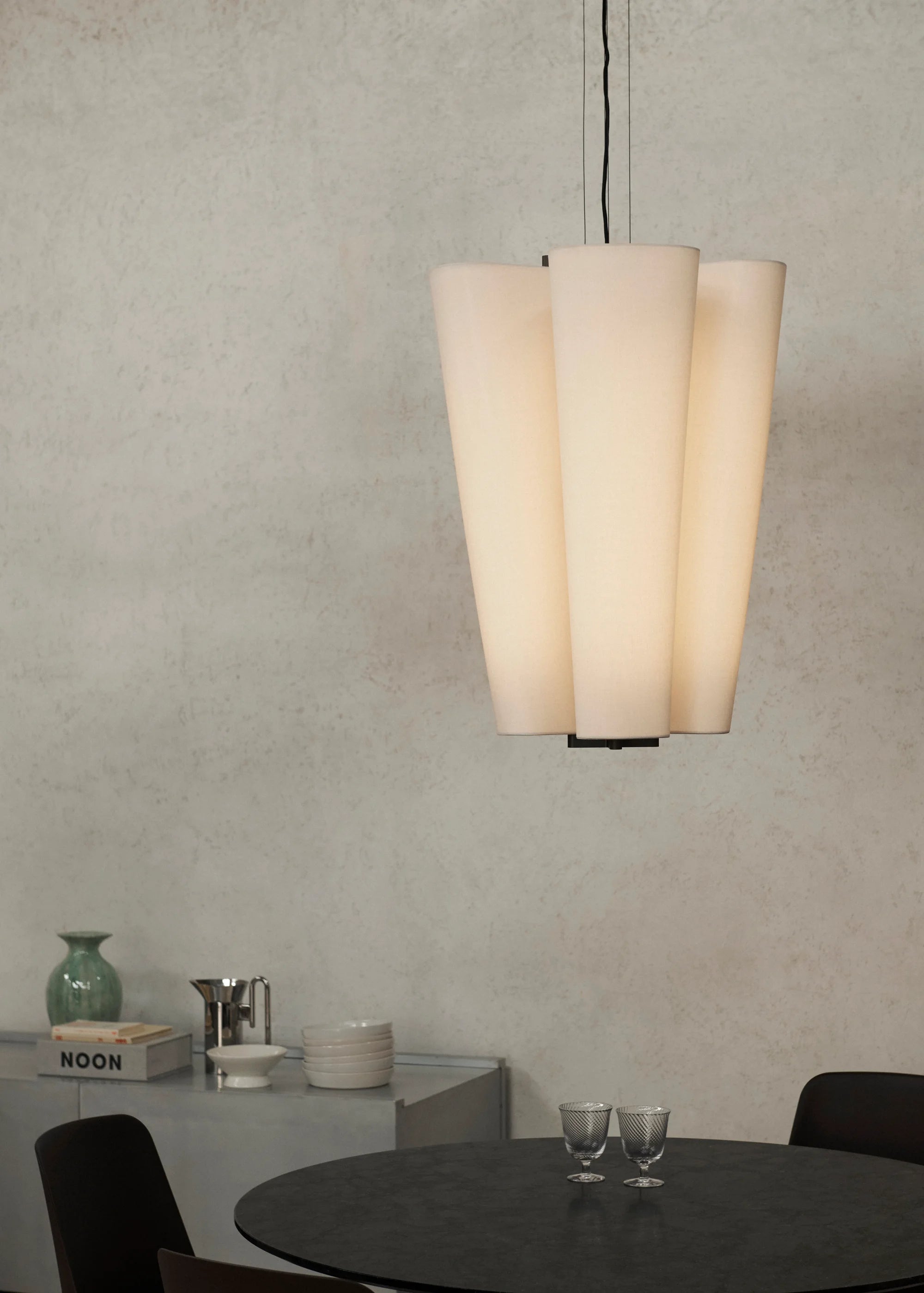 Bella SC115 Chandelier - Bronzed/Soft Canvas-5