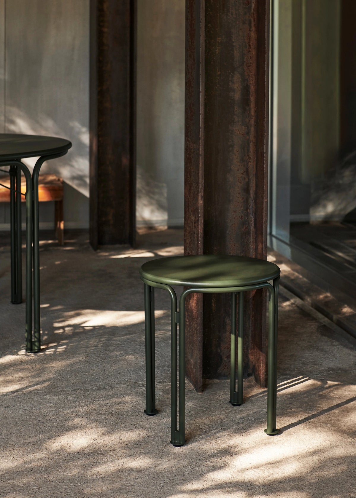 Thorvald SC102 Outdoor Side Table - Bronze Green-2