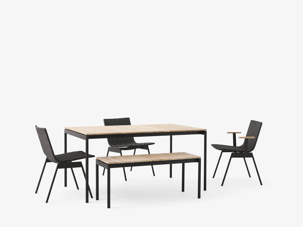 Ville AV27 Outdoor Bench - Warm Black-8
