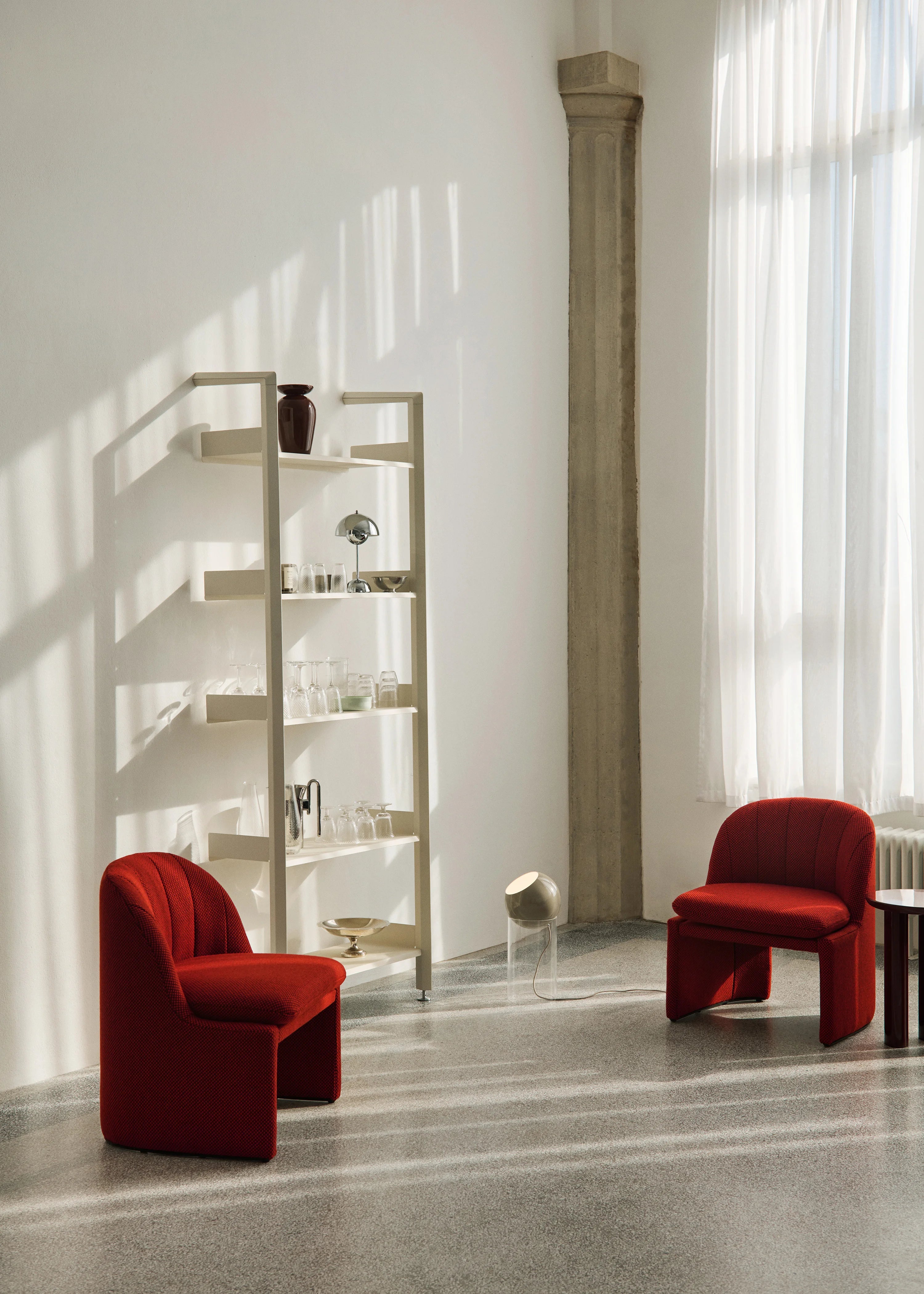 Rombe IF1 Wall Bookcase - Alabaster-4