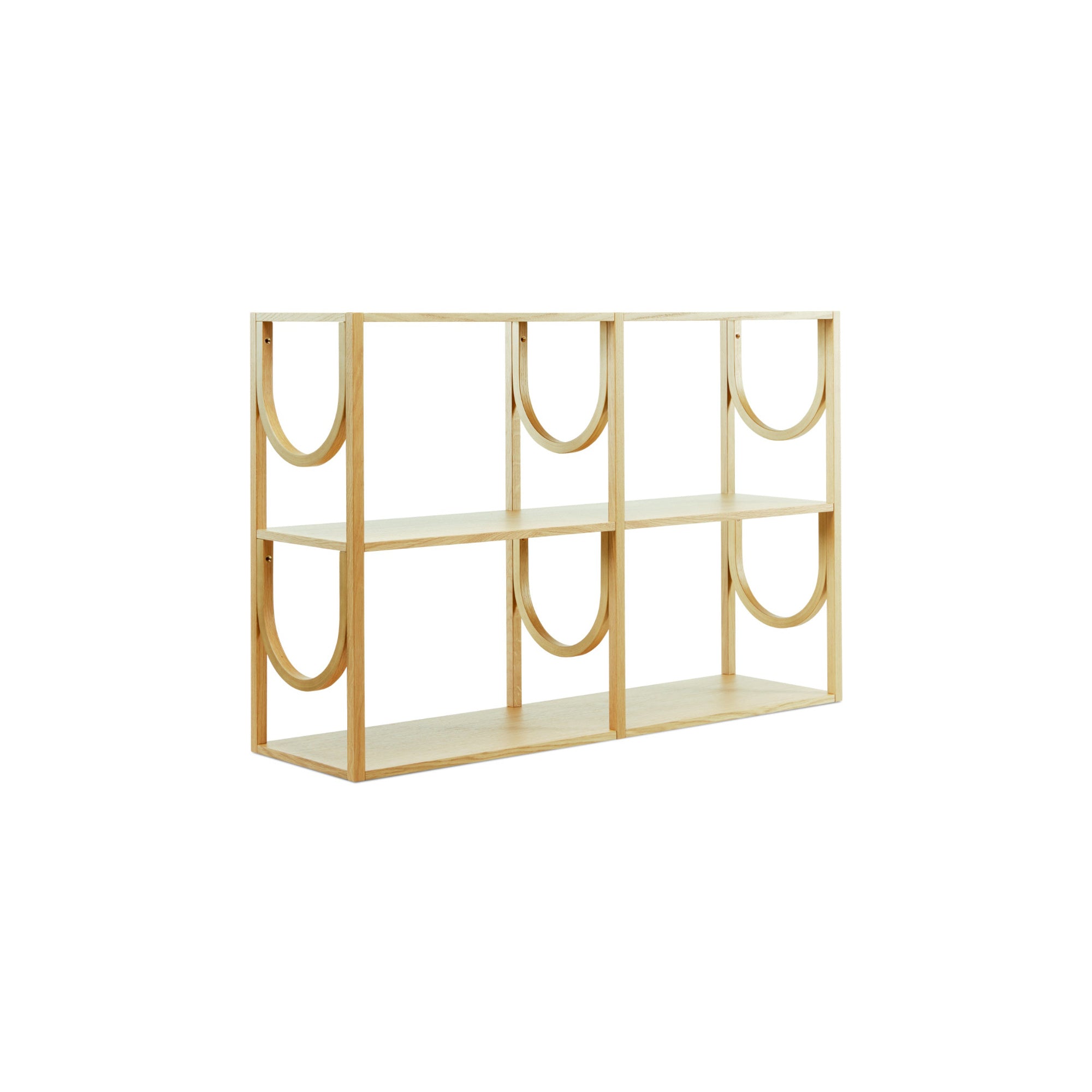Arch High 118 Shelf - Lacquered Oak