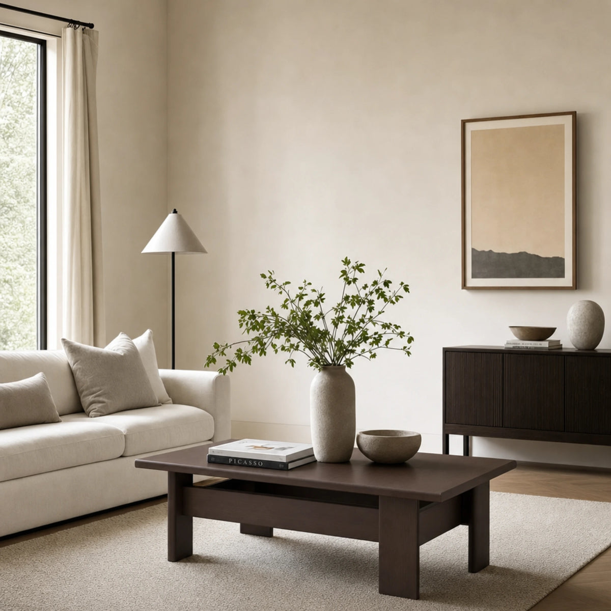 Archipen 4 Coffee Table - Brown Stained Ashwood