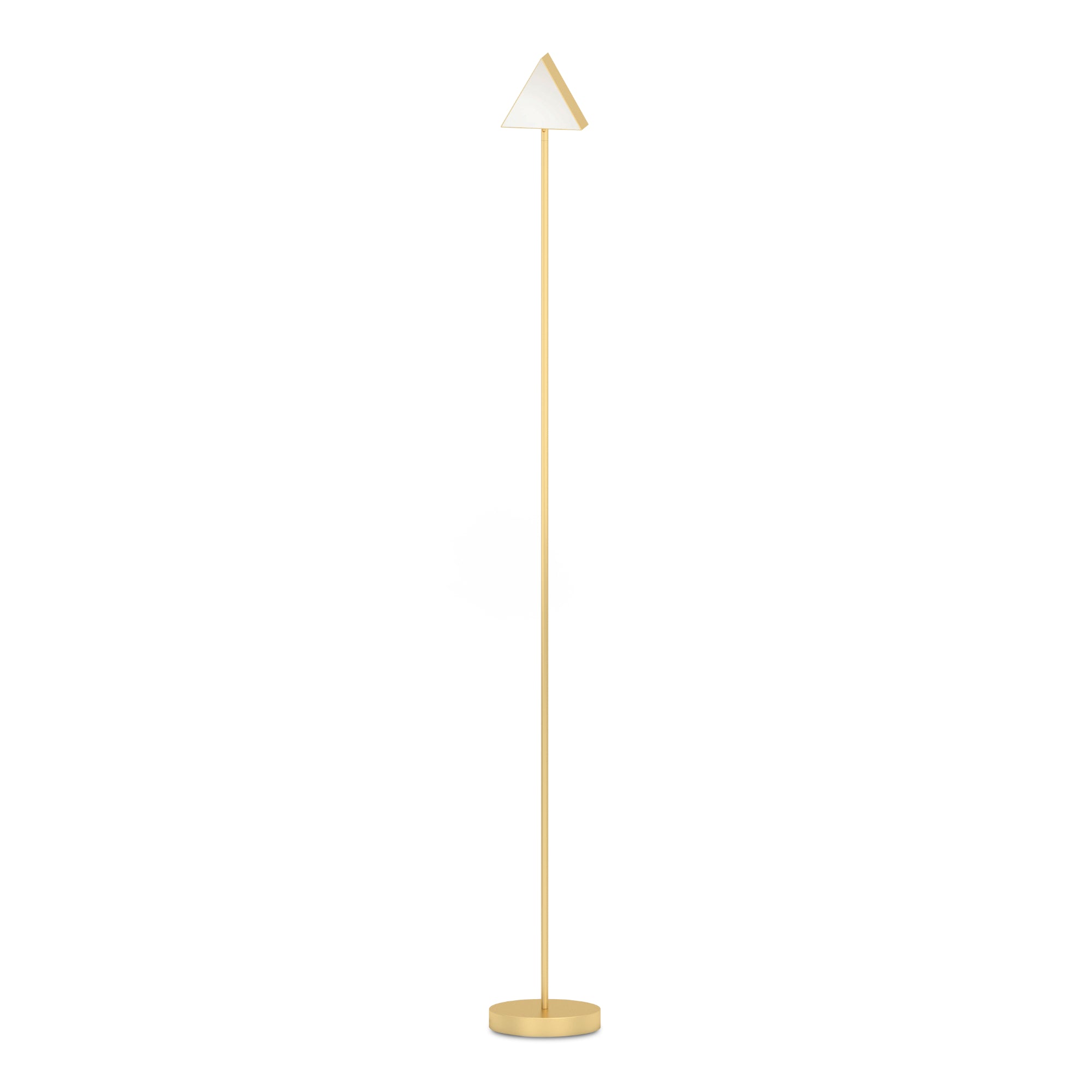 Triangle Box Floor Lamp - Brass-1