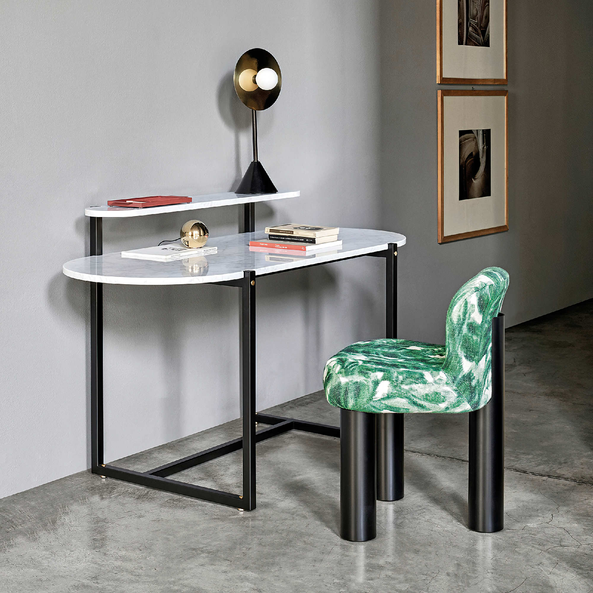 Botolo 2867 Dining Chair - Black/Fabric (Tiger Mountain 001)-6