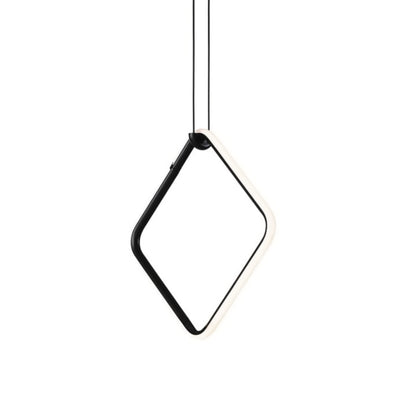 Arrangements Square Small Pendant Lamp - Matte Black