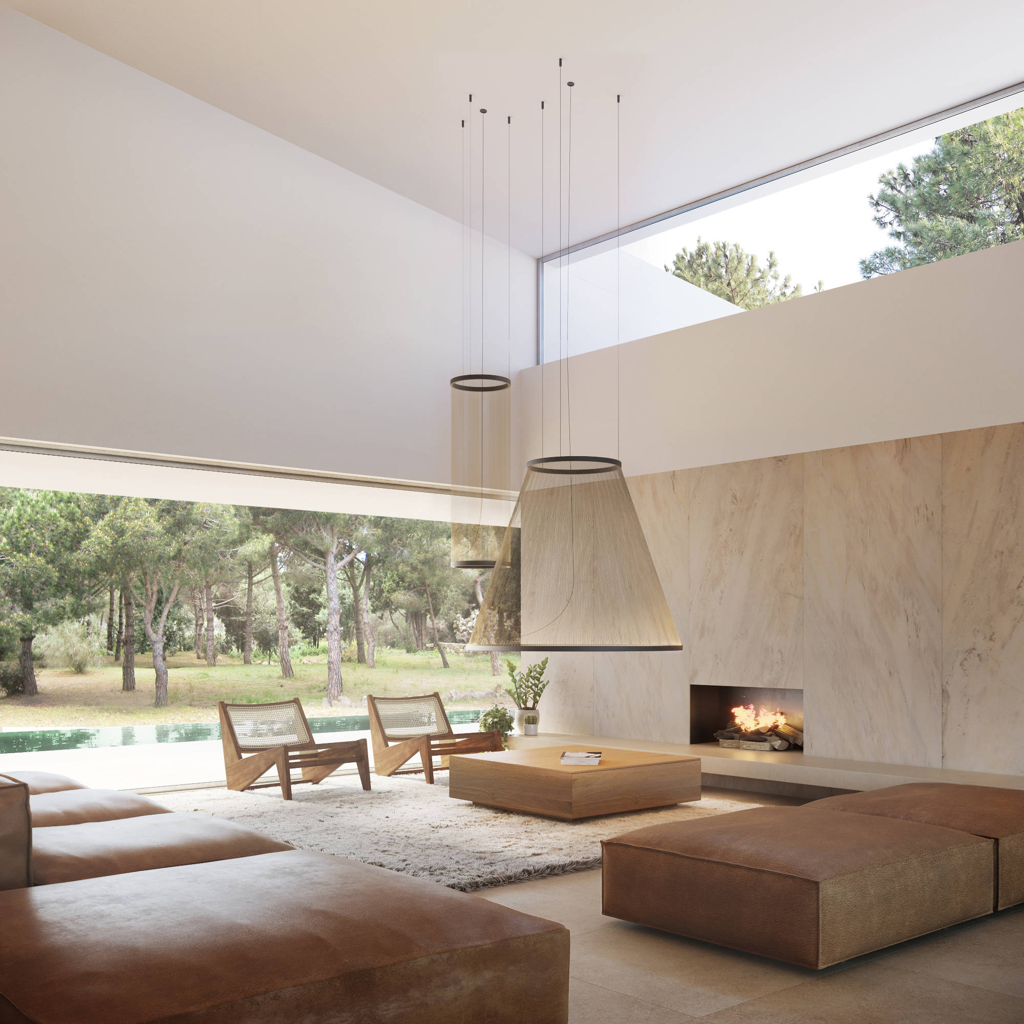 Array 1805 Pendant Lamp - Beige M1