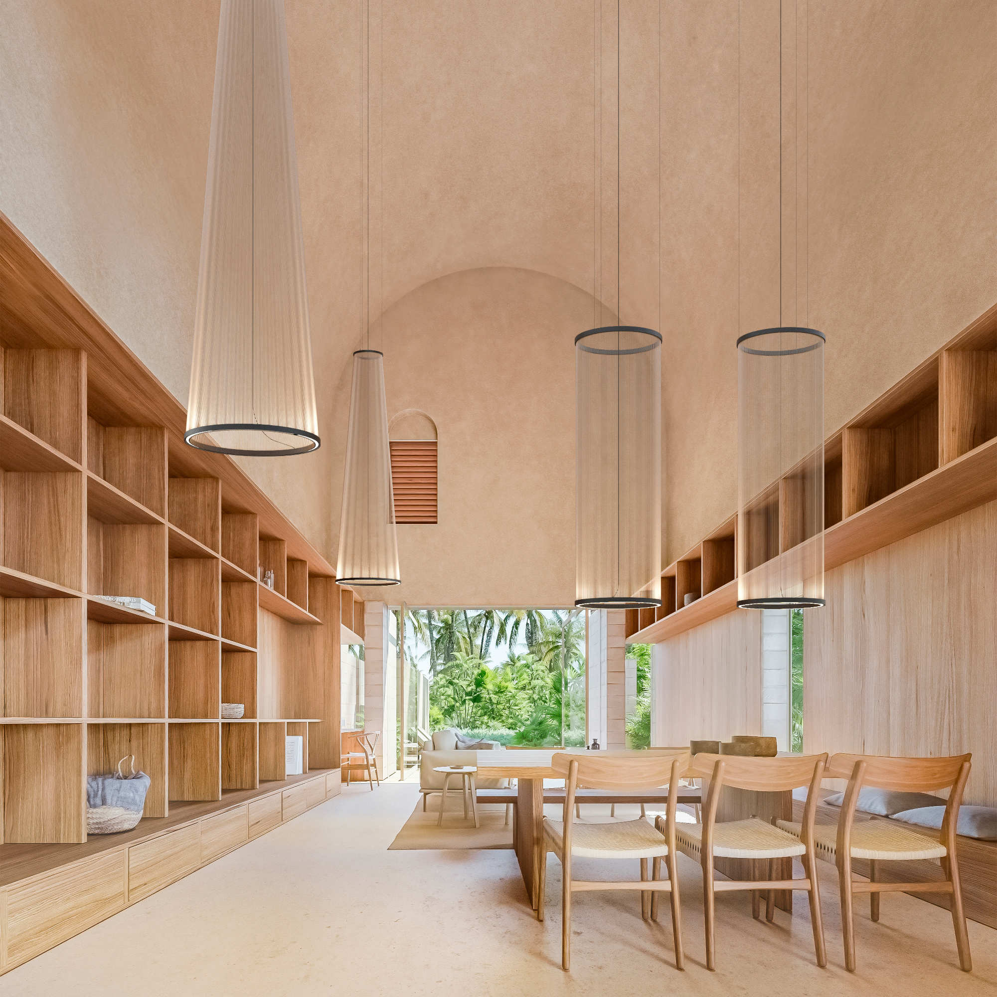 Array 1835 Pendant Lamp - Green L1