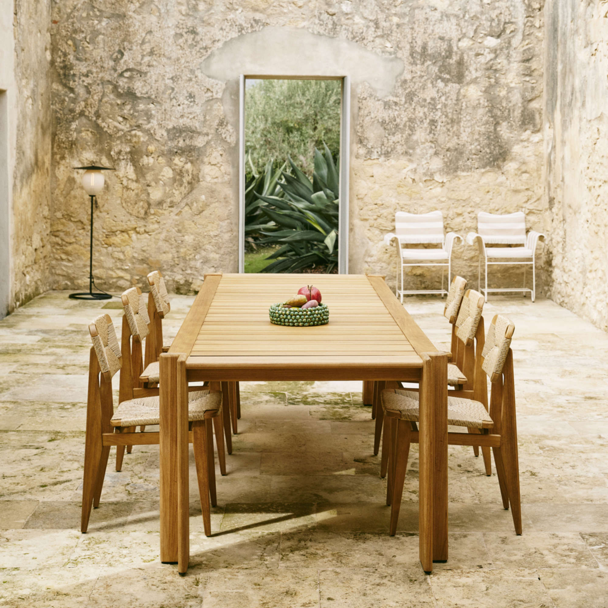 Atmosfera 42714 Outdoor Dining Table - Natural Teak-2