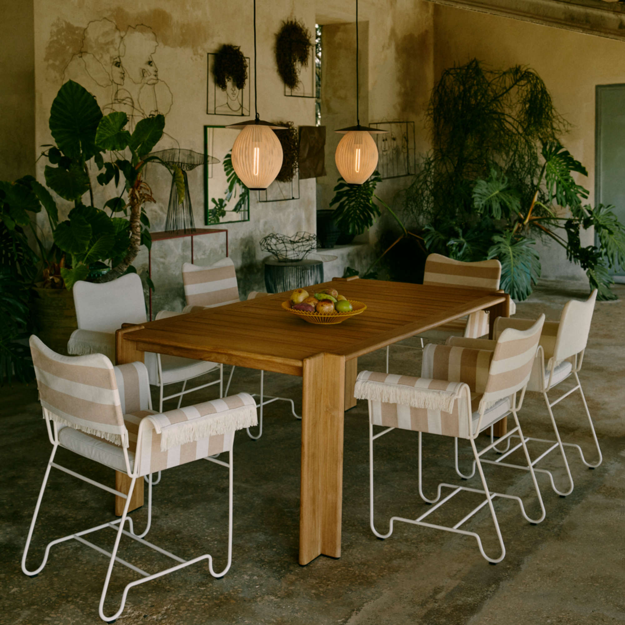 Atmosfera 42716 Outdoor Dining Table - Natural Teak