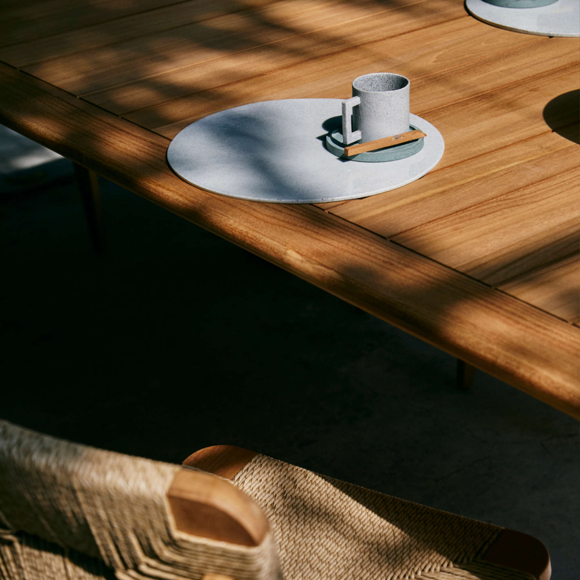 Atmosfera 42716 Outdoor Dining Table - Natural Teak-5