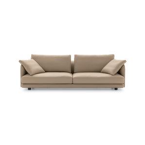 Avalon D30LM Sofa - Grey Wood LE12/Leather Premium (Polar 214)