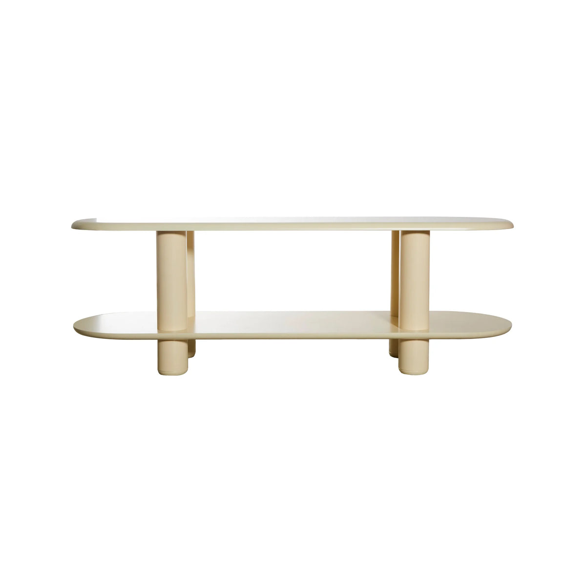 Eclipso 2 Shelf Unit Bookcase - Beige-1