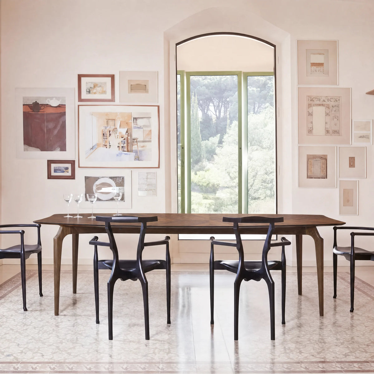Gaulino Dining Table – 300x120x74 / Wood (Walnut)-2